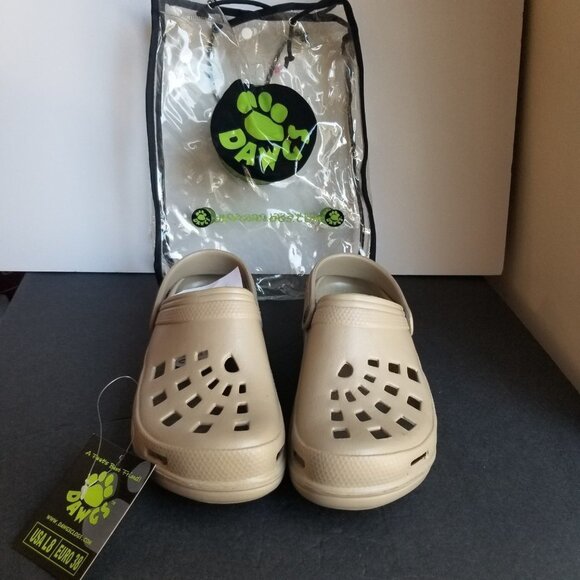 Dawgs Shoes Women's Size 8 38EU Ultrasoft Beach Clogs Tan Colour NWT - Picture 2 of 16